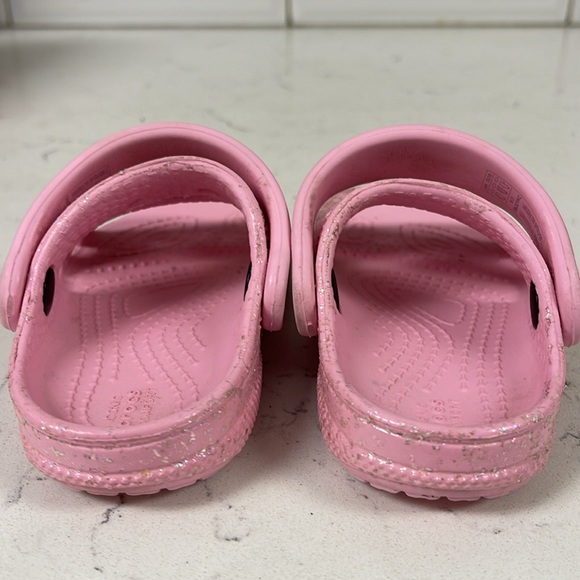 Crocs Kids' Classic Sandal Toddler Pink Glitter Size 6 Child - Picture 6 of 14
